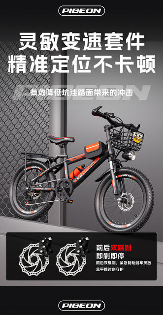 Feige Children's Bicycle for Boys Aged 8-10-12-15, Elementary School Students' Bike, Big Kids' Shock-Absorbing Disc Brake Mountain Bike detail 9