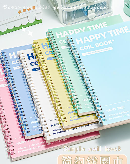 Notebook Notebook Coil Notebook B5 Colorful A5 High-Value Notebook Notebook Simple College Student Junior High School Student detail 1