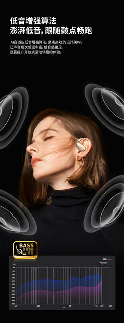 Ear-Mounted Ai Smart Translation Bluetooth Headset, Open-Type, Non-In-Ear, Ultra-Long Battery Life, Suitable for Xiaomi Sports Headsets detail 11