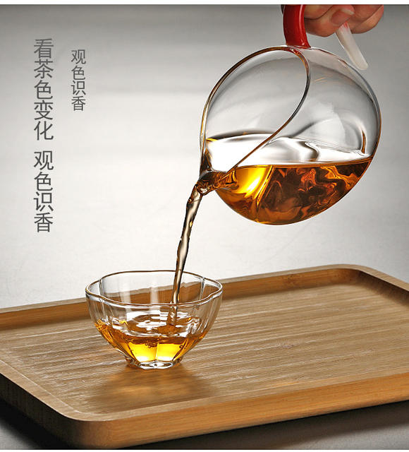Household High Borosilicate Glass Tea Cup Various Style Small Tea Cup Master Cup Transparent Glass Sketch Cup Tea Bowl detail 8