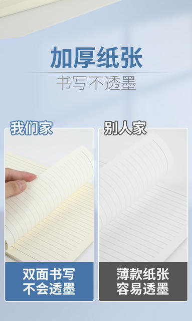 Wholesale Transparent Coil Book A5 Simple Student Notebook Blank Horizontal Square Portable Notepad Customized Notebook detail 3
