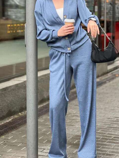 2024 autumn and winter new European and American cross-border Amazon independent station best selling casual sports suit cardigan top women's clothing detail 10