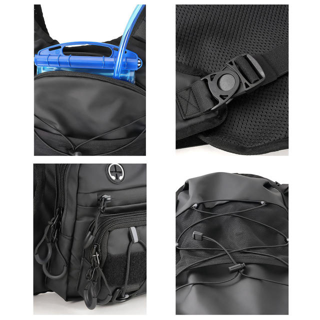 Outdoor Sports Cycling Backpack, Multi-Functional Hiking and Mountaineering Vest, Lightweight Tactical Backpack, Cross-Country Chest Bag detail 7