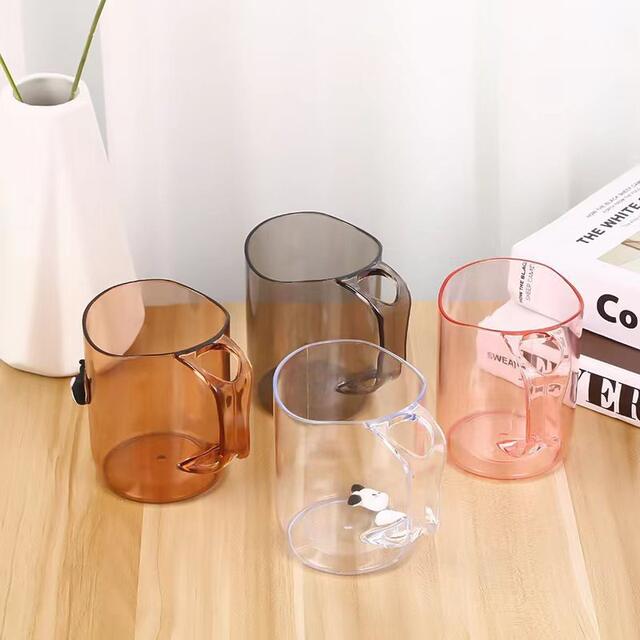 Toothbrush Rinsing Cup, Toothbrush Cup, Couple's Cup, Storage Box, Washing Cup, Mouthwash Cup, Household Simple Transparent Cup detail 1