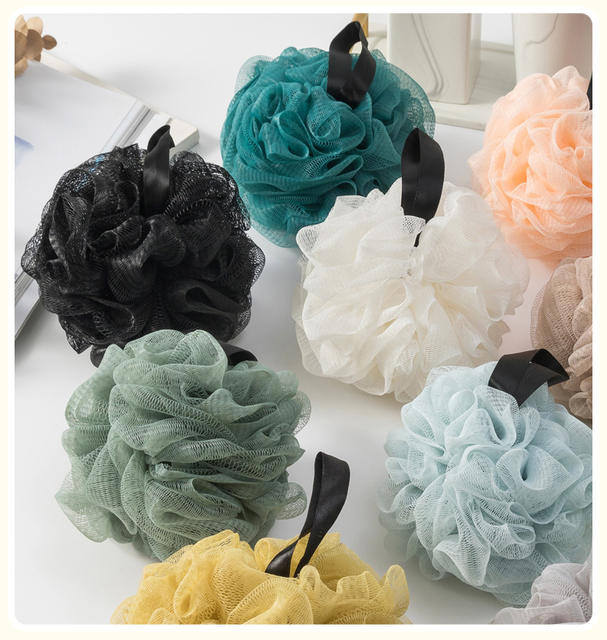 Large Luxury Bath Soap Ball with Ribbon, Super Soft Bath Flower That Doesn'T Fall Apart, Perfect for Scrubbing and Bathing, a Must-Have for Women detail 12