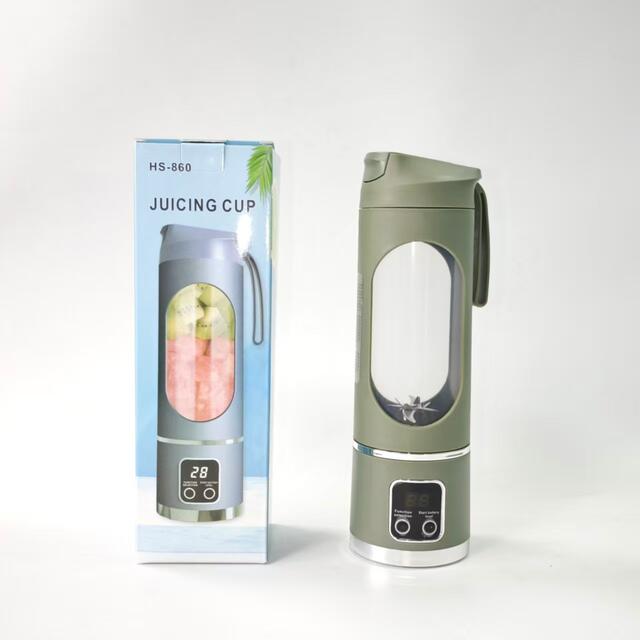 Cross-Border Juicer Cup with 12-Blade Composite, Fully Automatic Household Ice Crusher, Rechargeable Portable Juice Maker, Outdoor Travel Cup