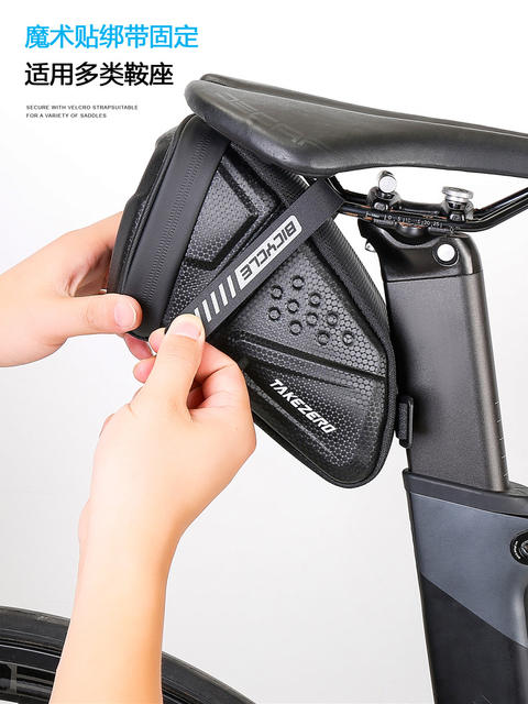 Takezero Bicycle Tail Bag Saddle Bag Mountain Bike Eva Hard Shell Road Bike Rear Bag Cycling Equipment Accessories detail 8