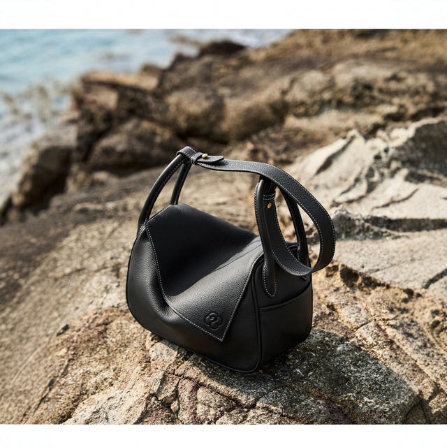 【Wang Churan's Same Style】Gongxuan Yuanbao Bag Made of Top-Layer Cowhide, Pillow Bag, Single Shoulder Crossbody Bag, Commuter Underarm Bag, Trendy detail 12