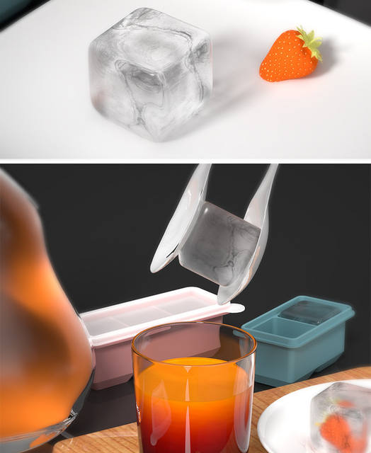 Cross-Border Silicone Ice Cube Molds with 4, 2, or 1 Compartment for Home Use, Baby Food Storage, Preservation Box, Freezer Tray with Lid detail 7