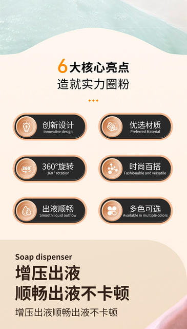 Yixi Kitchen Sink Detergent Soap Dispenser Hotel Manual Press Hand Sanitizer Dispenser Soap Dispenser detail 3