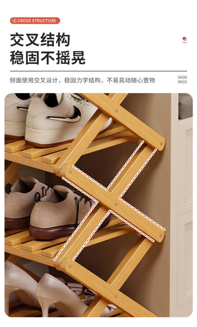 Installation-Free Shoe Rack for Home Living Room Multi-Layer Simple Storage Rack Storage Rack Foldable Flower Rack Flower Pot Rack Potted Plant Rack detail 10