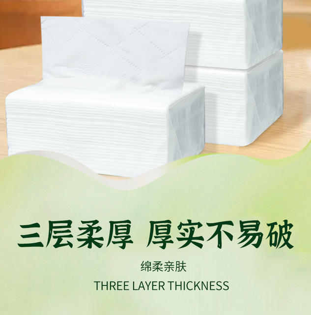 100 Packs of White Tissue Paper, Whole Box for Household Use, Economical Pack, Hotel Commercial Use, Toilet Paper, Napkins, Restaurant-Specific detail 7