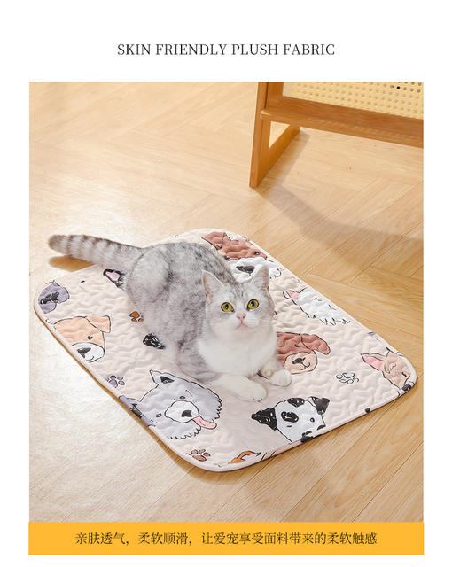 Cross-Border Wholesale Cat Mats, Spring and Autumn Non-Slip Cotton Mats, Pet Sleeping Soft Mats, Cat Mat Dog Mats detail 8