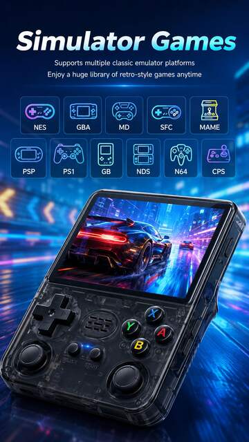 Cross-Border New Model R36S Open-Source Handheld Game Console Retro Psp Arcade Cross-Border Classic Fc Arcade Portable detail 11