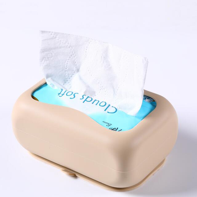 Suction Cup Tissue Box Silicone Creative Bedroom Coffee Table Adsorption Napkin Storage Box Living Room Car Soft Paper Box detail 7