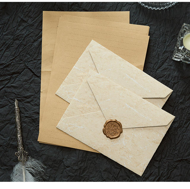 Morning foam gilded envelope letterhead suit channel style relief texture handwritten love letter valentine's day paint envelope detail 6