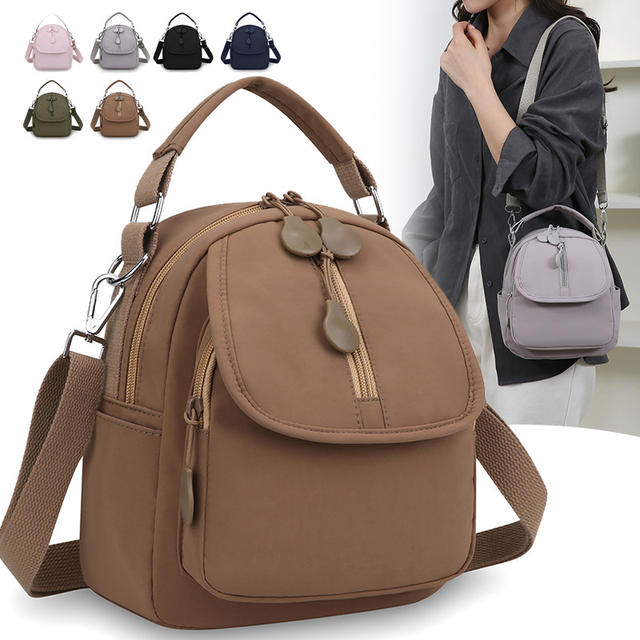 Fashionable Small Square Bag for Women, New Style Single Shoulder Crossbody Bag, Nylon Mobile Phone Coin Purse, Factory Direct Sale, Canvas Mom Bag