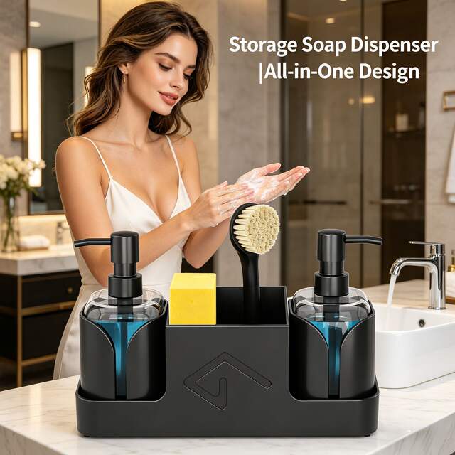 Sponge Soap Dispenser, Soap Dispenser for Kitchen and Bathroom, Soap Bottle Dispenser, Liquid Soap Dispenser detail 11