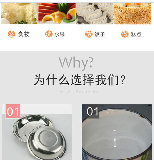 Wholesale Stainless Steel Plate 304 Food Grade Plate Round Deep Plate Home Kitchen School Canteen Fish Plate Dish detail 11