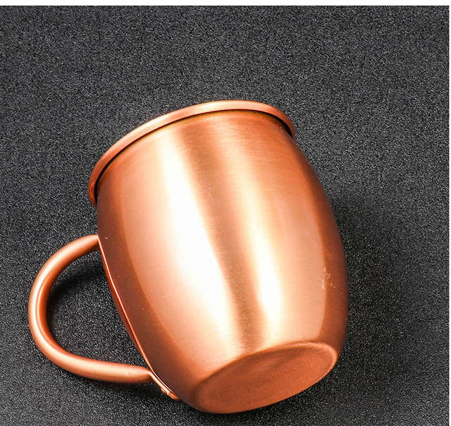 Cross-Border European and American Imitation Copper Cups, Mule Cups, Wholesale Cocktail Cups, Imitation Copper Mugs, Red Wine Cups, Hammered Texture detail 10