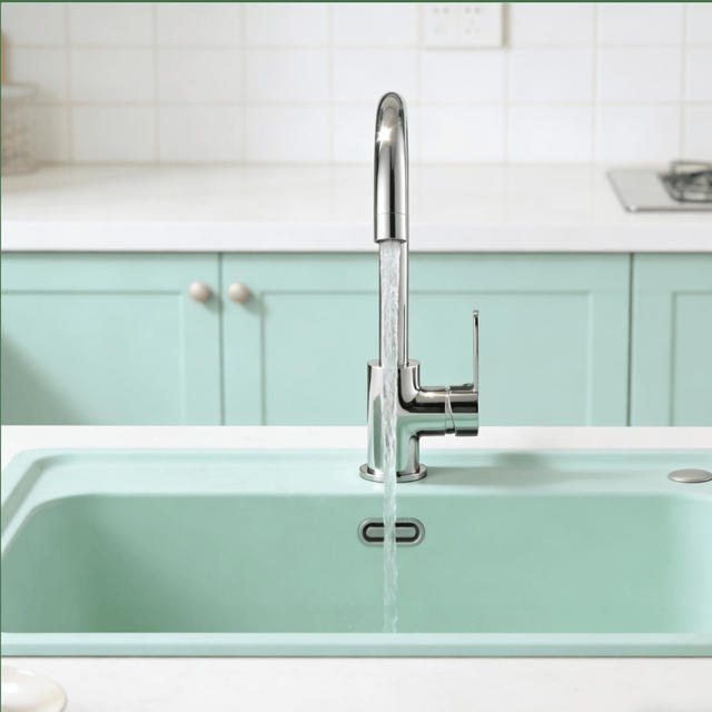 Cross-Border Foreign Trade All-Copper Kitchen Faucet, Hot and Cold, Rotatable, for Sink and Washbasin, Household Faucet, Splash-Proof detail 5