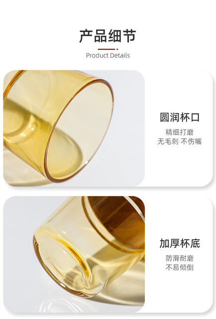 Free Shipping on Bamboo-Style Cups with Straws, Unique Beverage Coffee Cups, Instagram-Style High-Aesthetic Gift Cups, Glass Water Cups detail 10