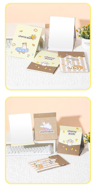 Bao Bao Bao Full Screen Folding Paper Mirror Makeup Mirror Desktop Portable Portable Mirror HD Student Dormitory Desktop Dressing Mirror detail 8