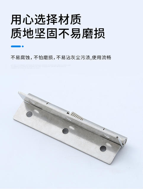 Manufacturer Wholesale 304 Stainless Steel Spring Hinges, Automatic Closing Rebound Hinges, Industrial Equipment Spring Hinges detail 6
