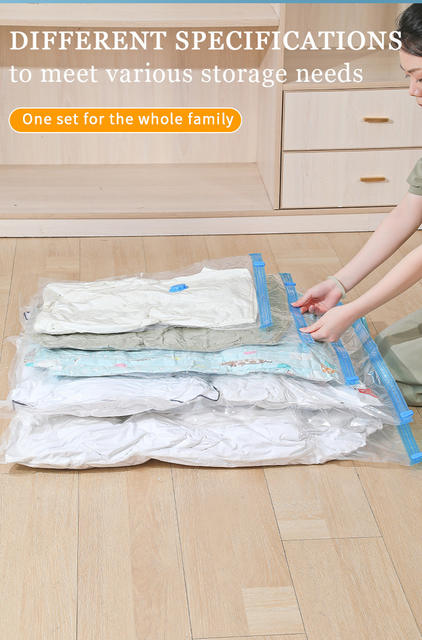 Vacuum Compression Storage Bags for Foreign Trade, Vacuum Travel Bags for down Jackets and Quilts, Extra Large and Thickened detail 6