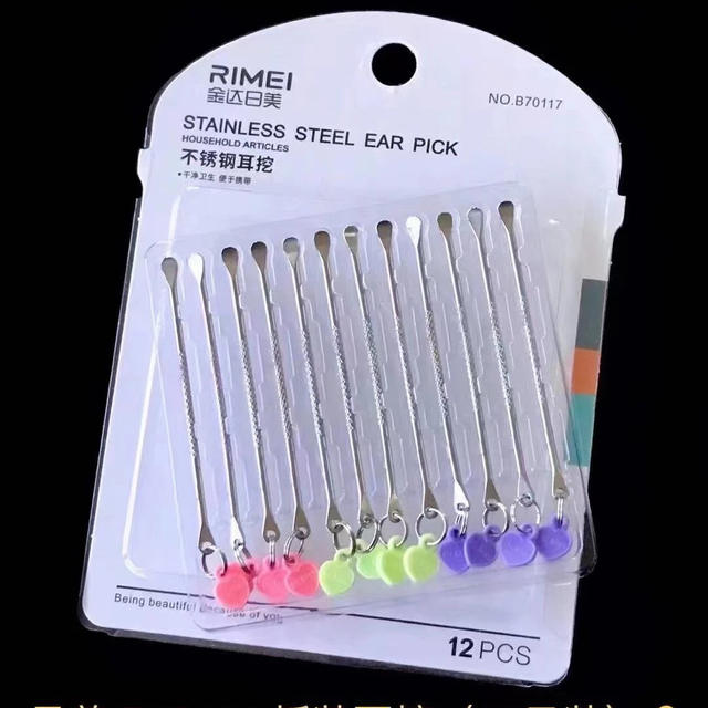 Jindari B70109 Ear Pick 12-Pack Stainless Steel Ear Cleaning Tool Portable Ear Pick Cleaning Tool detail 3