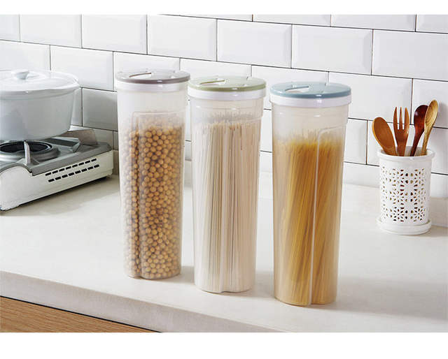 Noodles Storage Box Coarse Cereal Noodles Storage Tank Food Grade Sealed Tank Storage Tank Kitchen Spaghetti Box detail 10