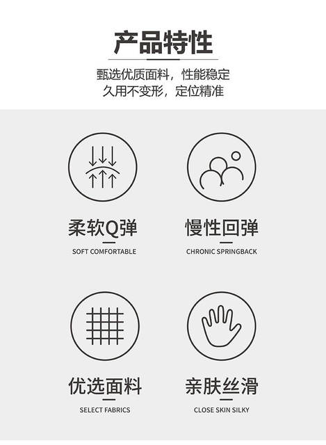 Wrist mouse pad silicone wrist pad gradient simple thick non-slip ergonomic computer mouse pad wholesale detail 4