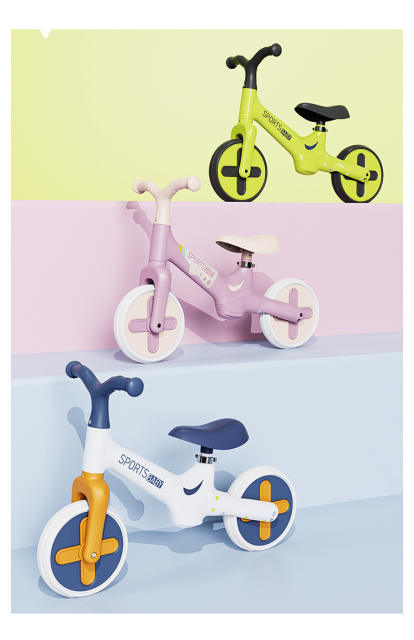 New Multi-Color Balance Scooter for Children, Suitable for 1-3-6 Years Old, 2-Year-Old Boys and Girls, Sliding and Learning-To-Walk Scooter detail 4