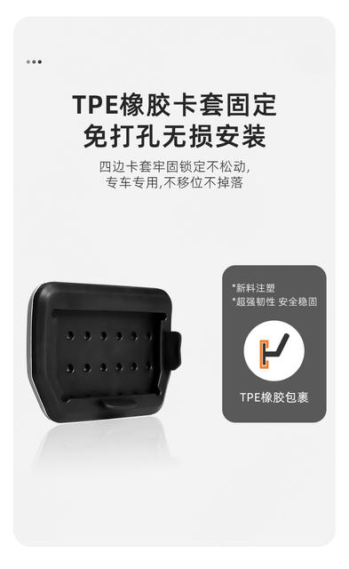 Suitable for Tesla Model 3/Y Accelerator Brake Rest Pedal Cover Metal Protective Cover Interior Modification Accessories detail 4