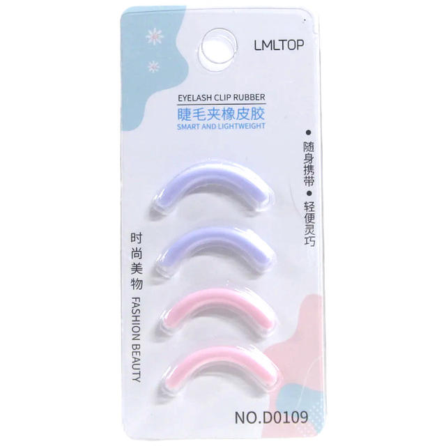 [Pack of 4] Eyelash Curler Replacement Strip Pad High Elasticity Durable Silicone Strip False Eyelash Tool Strip