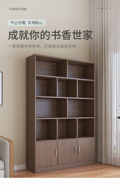 Wine Cabinet Display Cabinet Living Room Wall-Mounted Integrated Storage Rack New Bookcase Background Cabinet Commercial Container Storage Cabinet detail 1