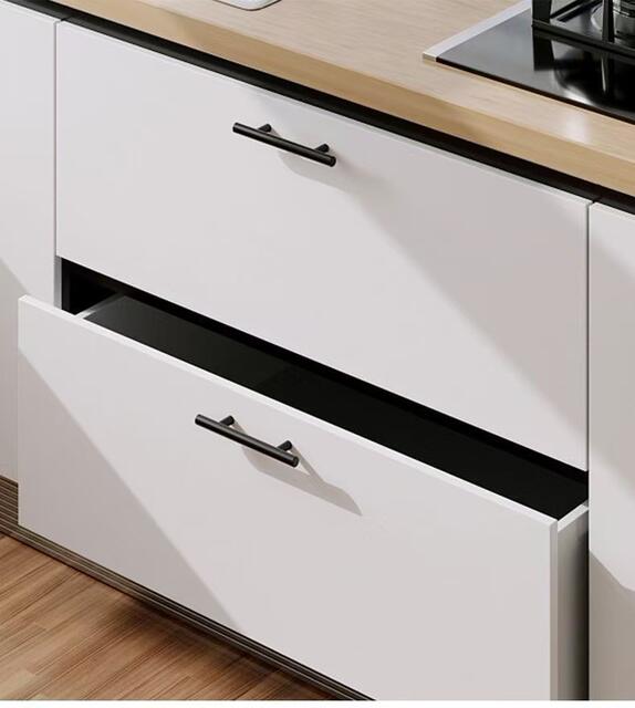 Cross-Border Exclusive Supply of Nordic T-Shaped Hollow Stainless Steel Handles, Light Luxury Drawer and Wardrobe Handles, Round Tube Door Handles detail 11