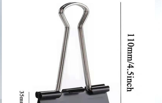 Large 50mm 60mm Long Tail Clip Drawing Board Clip Dovetail Clip Office Supplies Book Clip Ticket Clip Hot Selling Folder detail 3