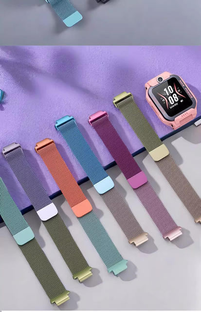 Suitable for Little Genius Z11 Z10/9/8/7 Kidsren's Watch Metal Universal Breathable Milanese Magnetic Strap detail 10
