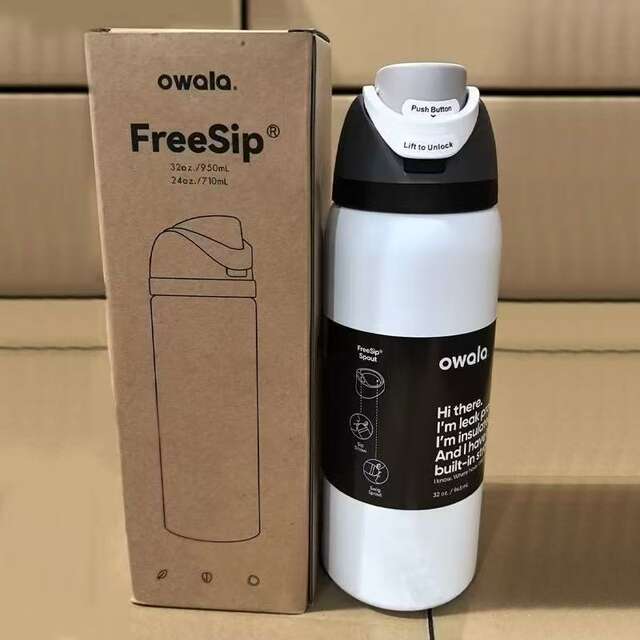 Owala Cross-Border New Double-Layer Vacuum Sports Water Cup Portable 304 Stainless Steel Double-Layer Insulated Cup Fruit Cup detail 6