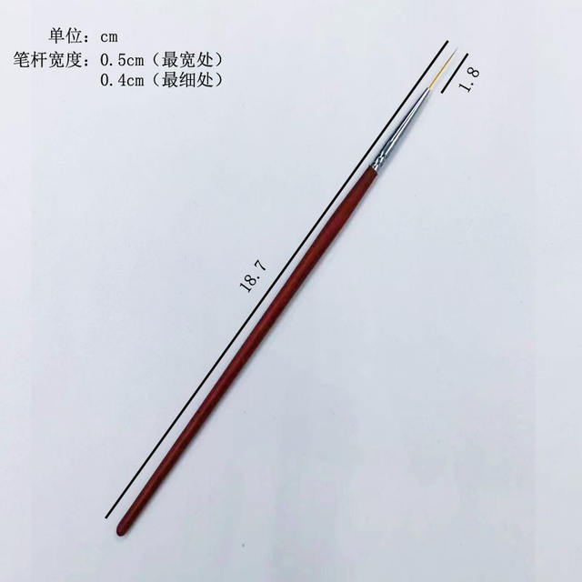 Factory Direct Sales Nail Art Drawing Pen Wooden Pole Thin Drawing Pen Hook Line Pen Color Painting Flower Pen Bjd Facial Pen Wholesale detail 9