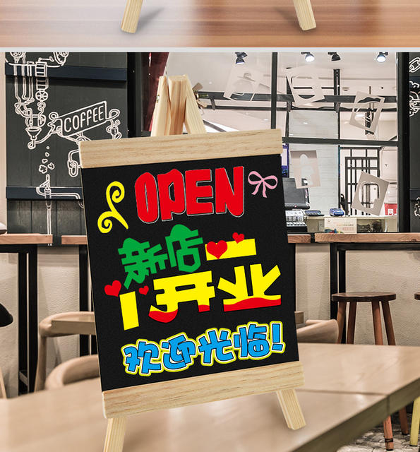 Handwritten Painting Mini Blackboard Children's Home Teaching Display Board Creative Graffiti Student Chalk Drawing Board Wholesale detail 12