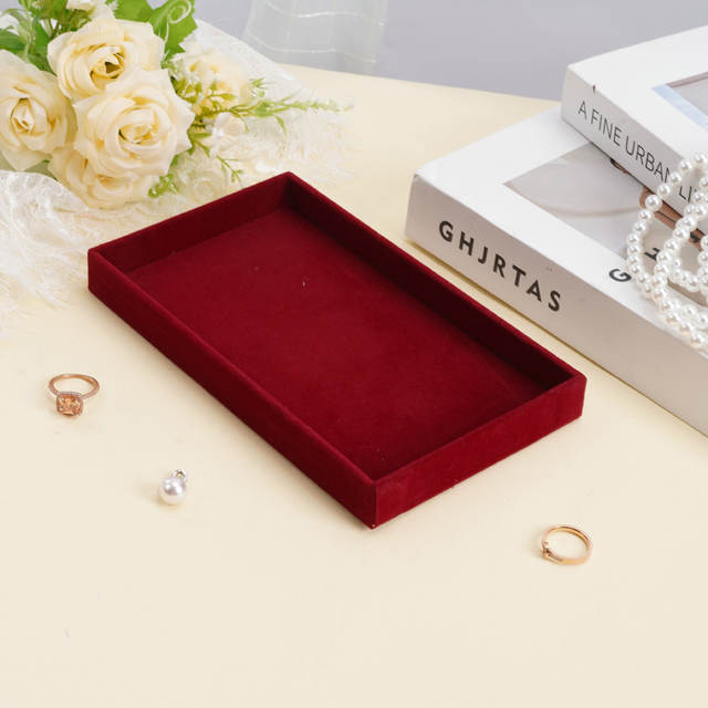 Amazon Foreign Trade Jewelry Box Cross-Border Jewelry Accessories Storage Box Creative Jewelry Box Velvet Tray Storage Box detail 11
