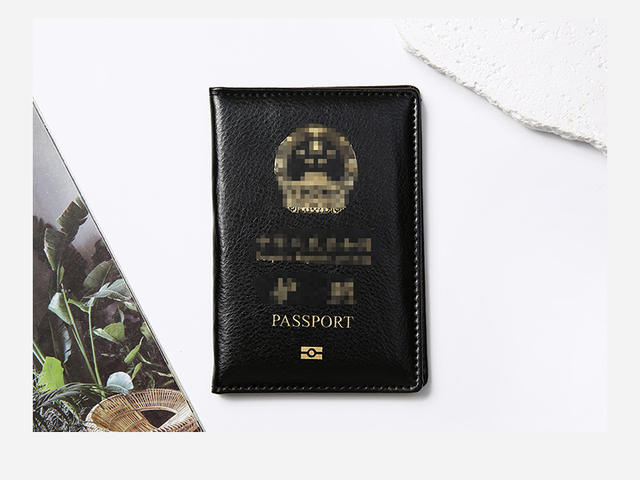 Spot Passport Holder Leather Anti-Scratch Wear-Resistant Document Passport Protective Cover Travel Passport Cover Id Card Holder Wholesale detail 11