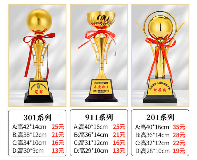 Metal Trophy Gold Silver Copper Trophy Customized Football Basketball Taekwondo Badminton Primary School Games detail 4