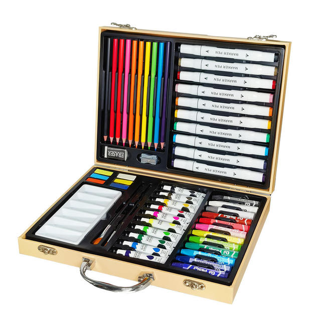 Children's Painting Watercolor Pen Set 53 Pieces Children's Day Gift Art Supplies Crayons Colored Pencils Oil Pastels detail 9