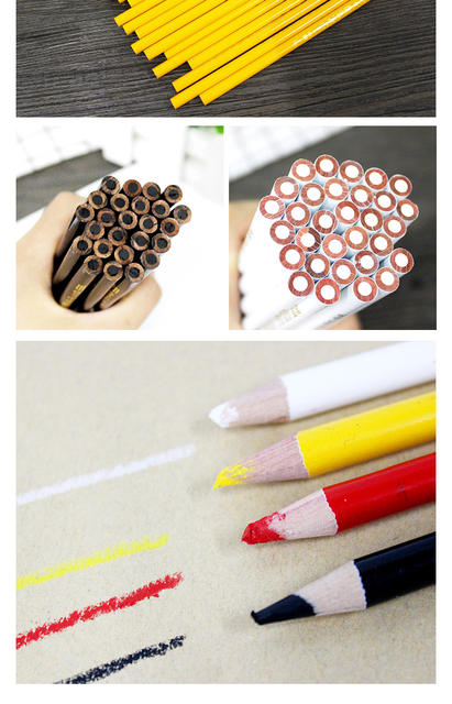 China Brand Pencil 536 Special Pencil Engineering Pencil Clothing Point Carpentry Pencil White Glass Mark Wood detail 8