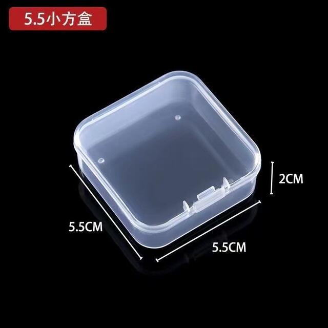 Rectangular Transparent Plastic Box Bean Storage Box Pp Flip Box Hardware Plastic Parts Packaging Empty Box Small Box detail 5