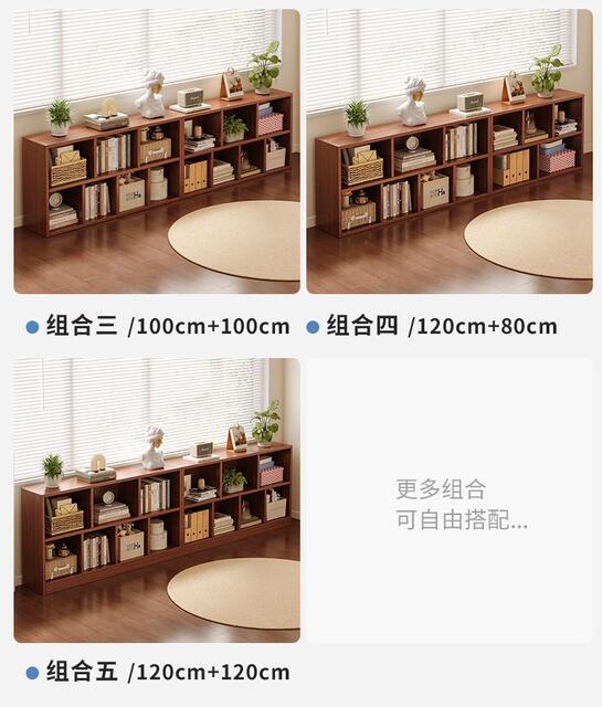 Bookshelf Storage Rack Simple Floor-Standing Wall-Mounted Storage Cabinet Rental House Multi-Layer Living Room Home Bedroom Small Bookcase detail 12