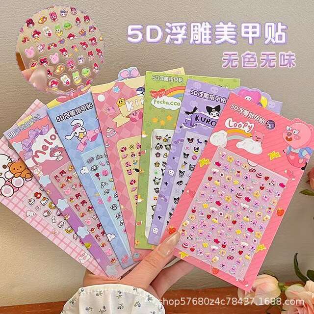 Glow-In-The-Dark Nail Stickers for Kidsren, Girls, Princesses, Wearable Nail Art Stickers, Luminous, Odorless Baby Toys, Cute Cartoon Nails detail 8